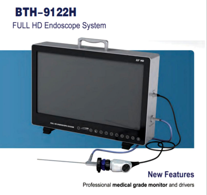 22 fuente de luz fría completa BTH-9122H de la cámara 80W LED del endoscopio del monitor HD de la pulgada