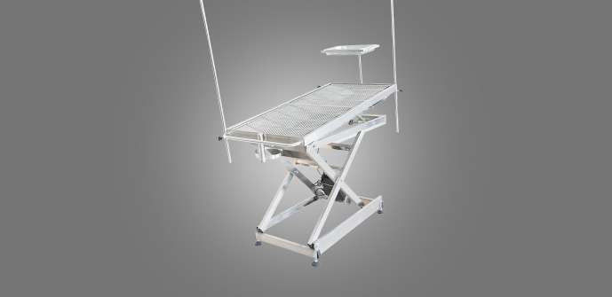 SS304 tipo veterinario de acero inoxidable tabla del cuadro V de los equipos quirúrgicos médicos OT de Ot del veterinario